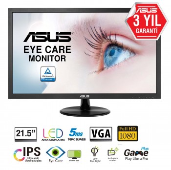 21.5 ASUS VP228DE LED 5MS FHD VGA VESA