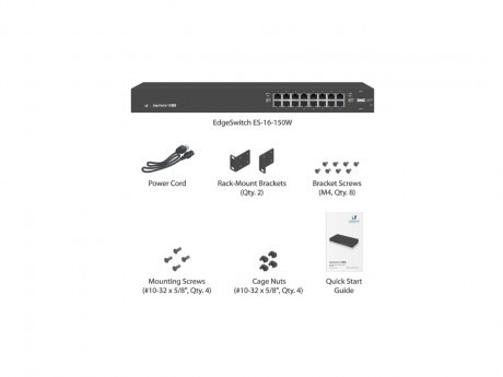 UBIQUITI ES-16 16 PORT EDGE SWITCH 150W (ES-16-150W)