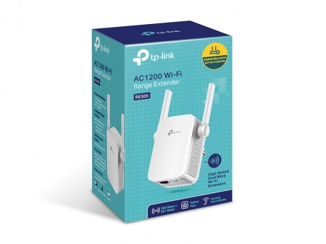 TP-LINK TL-RE305 AC1200 300Mbps PRİZ TİPİ MENZİL GENİŞLETİCİ