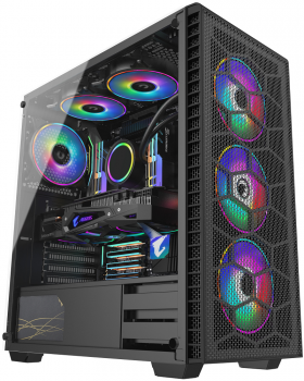 GAMEPOWER HORIZON RGB GAMING PC KASA MESH PANEL