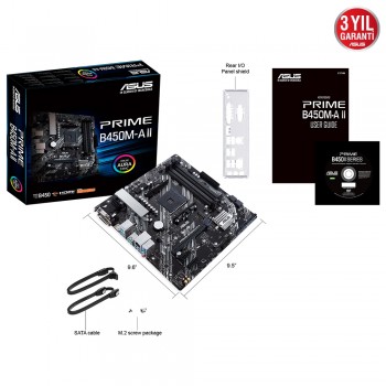 ASUS PRIME B450M-A II 4400 DDR4 DVI VGA M2 AM4 