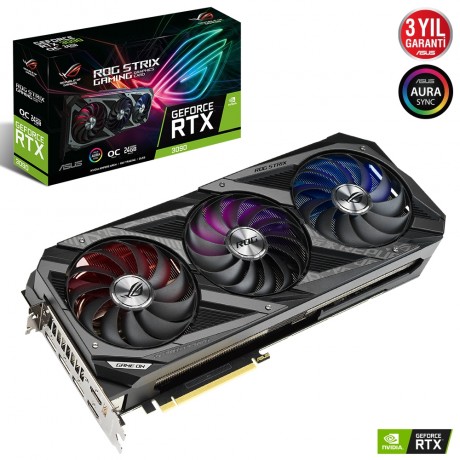 ASUS ROG-STRIX-RTX3090-O24G-GAMING 24GB GDDR6X 384Bit