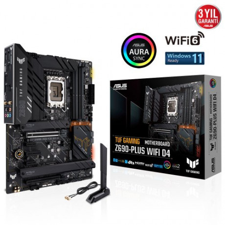 ASUS TUF GAMING Z690-PLUS WIFI D4 HDMI DP M.2 ATX 