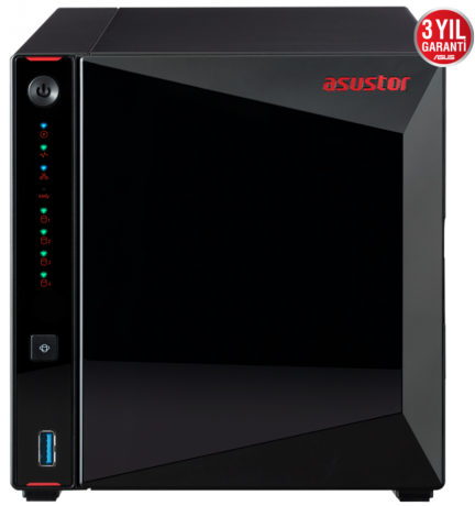 ASUSTOR AS5304T INTEL J4105 4 YUVALI 4GB DDR4 DEPOLAMA ÜNİTESİ