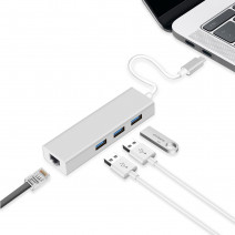 CODEGEN CDG-CNV85 USB 3.0+RJ45 USB 3.1 TYPE-C HUB