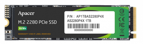 Apacer AS2280P4X-1 1TB 2100-1700 MB/s M.2 PCIe Gen3x4 SSD (AP1TBAS2280P4X-1)