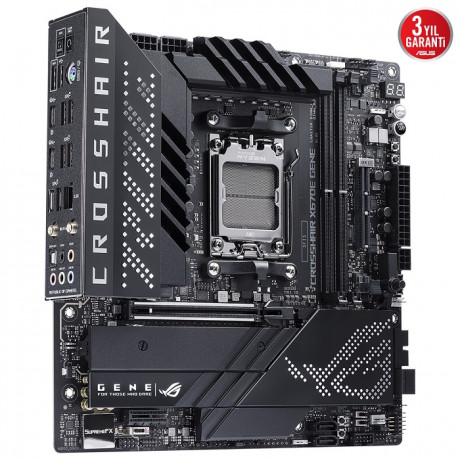 ASUS ROG CROSSHAIR X670E GENE DDR5 6400MHz(OC) M.2 WİFİ mATX AM5 