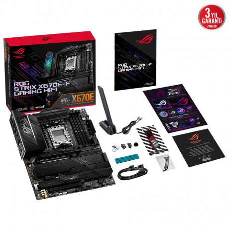 ASUS ROG STRIX X670E-F GAMING WiFi DDR5 6400+Mhz(OC)  HDMI DP M.2 AM5