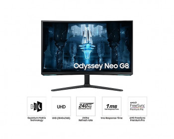 32 SAMSUNG LS32BG850NPXUF UHD Quantum Mini-LED 240HZ 1MS HDMI DP