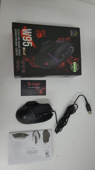 Bloody W95 Max 12.000 CPI 8 Tuş Optik RGB Siyah Kablolu Gaming (Oyuncu) Mouse (OUTLET)