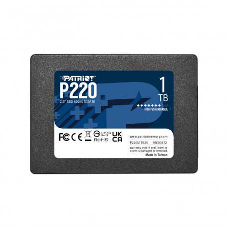 Patriot P220 1TB 550/500MB/s 2.5