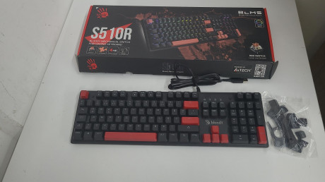 Bloody S510R Q TR RGB Red Switch Mekanik Siyah Gaming (Oyuncu) Klavye (OUTLET)