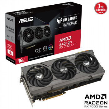 ASUS TUF GAMING TUF-RX7800XT-O16G-GAMING 16GB GDDR6 HDMI DP 256BİT 