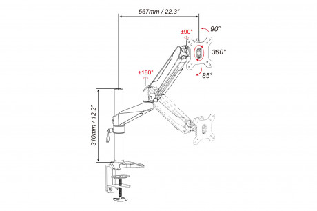 DIGITUS DA-90351 MONİTÖR ASKI APARATI