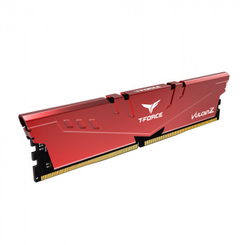 Team T-Force Vulcan Z Red 16GB(2x8GB) 3200Mhz CL16 DDR4 Gaming Ram (TLZRD416G3200HC16FDC01)