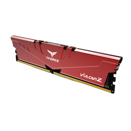 Team T-Force Vulcan Z Red 16GB(2x8GB) 3200Mhz CL16 DDR4 Gaming Ram (TLZRD416G3200HC16FDC01)