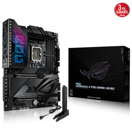 ASUS ROG MAXIMUS Z790 DARK HERO DDR5 2XUSB4 HDMI 5xM2 WiFi 7 BT RGB LAN ATX 1700P 