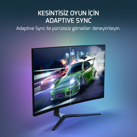 GamePower 27'' Vivid F20 Curved RGB 100Hz 1ms FHD VA PANEL 2x2W Speaker Gaming Monitör (Sıfır Ölü Piksel Garantili)